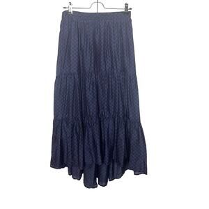 Xirena Iris Women’s Sz XS Tiered Floral Cotton Silk Boho Midi Maxi Skirt